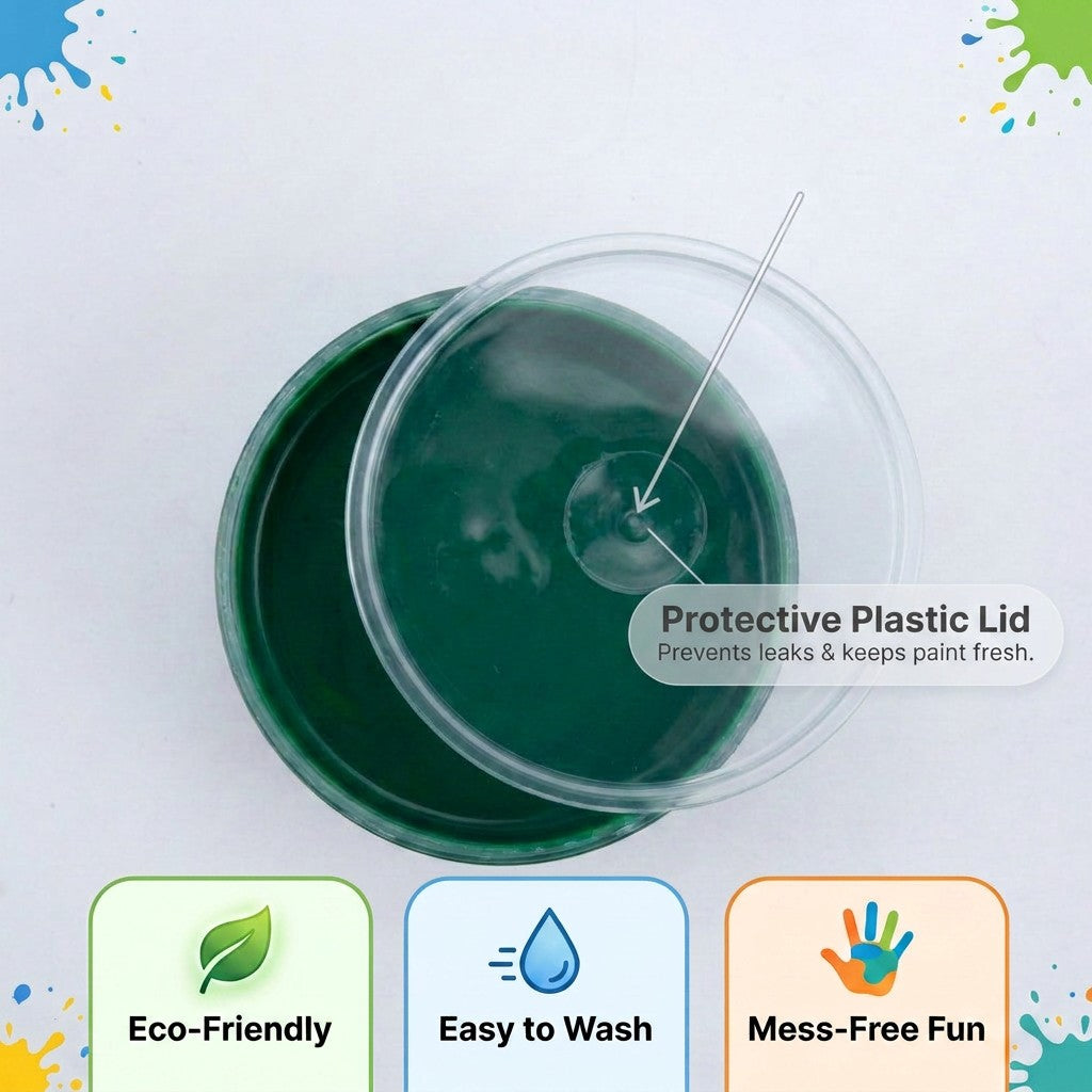 Fun Finger Paint Jade green 25ml Wide Mouth Container