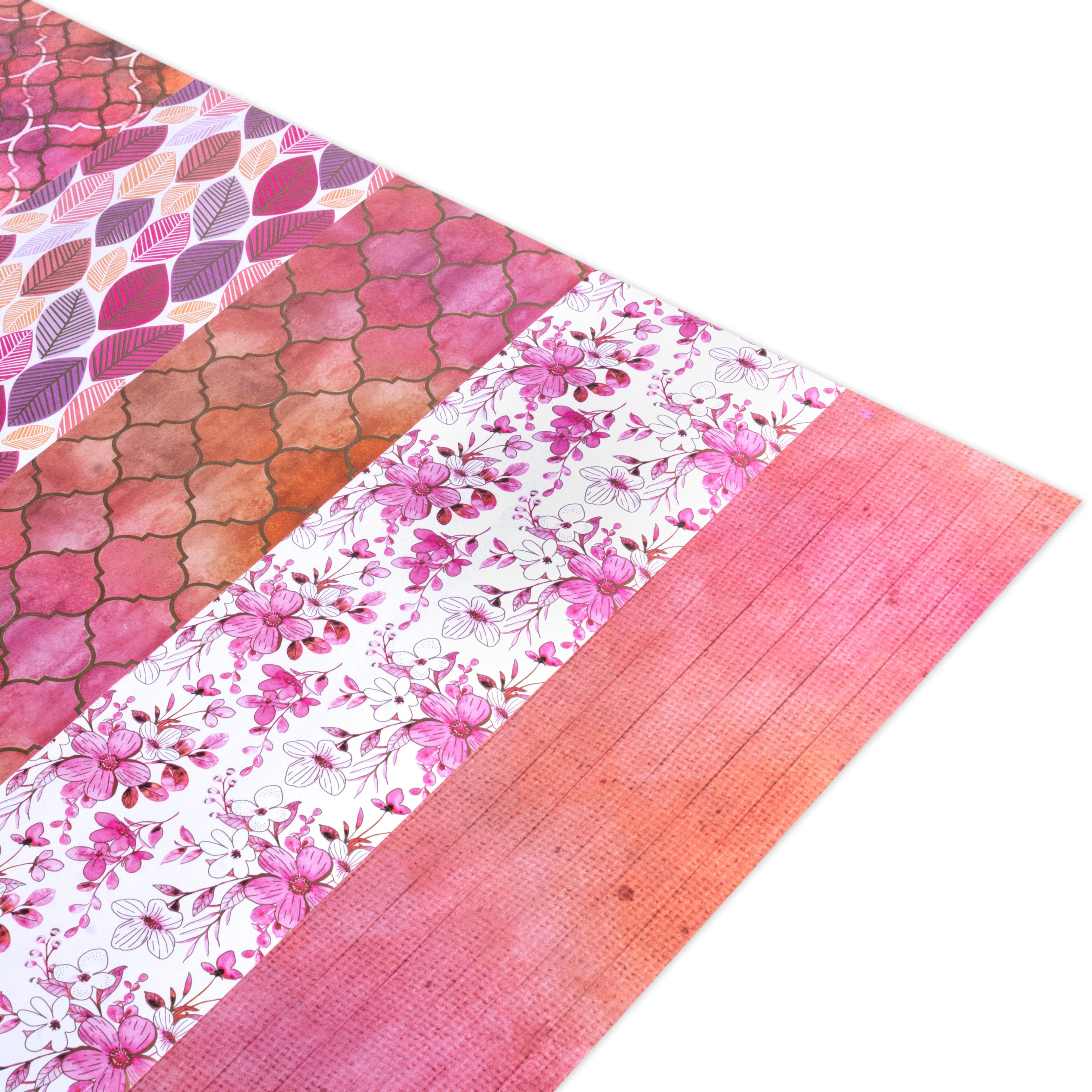 Rosy Delight - Gift Wraps - Pack of 10 (Each Design 2 Sheets)