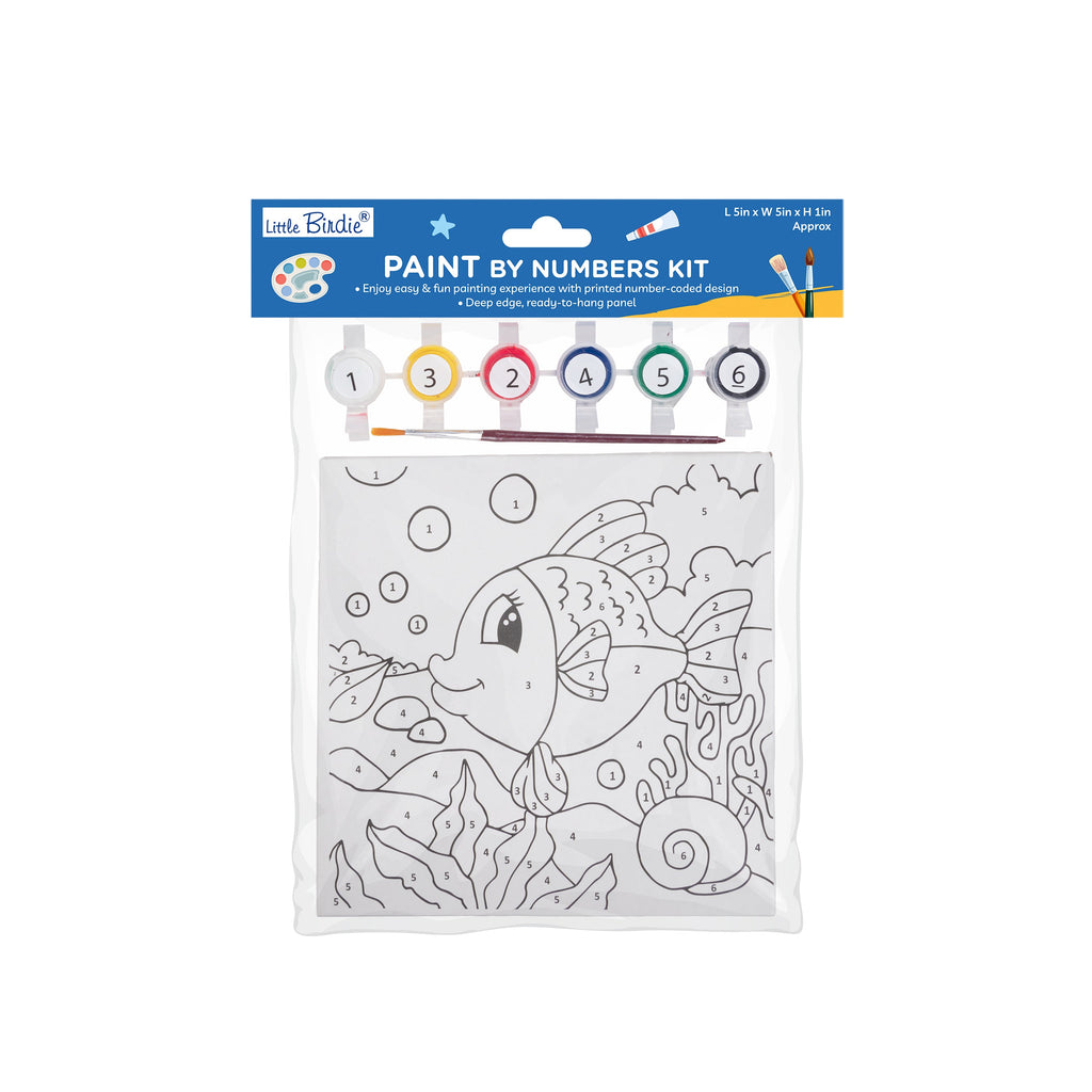 Paint By Numbers Kit - Fish L 5in X W 5in X H 1in, 1pc