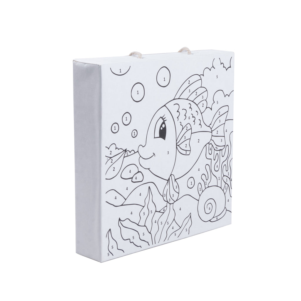 Paint By Numbers Kit - Fish L 5in X W 5in X H 1in, 1pc