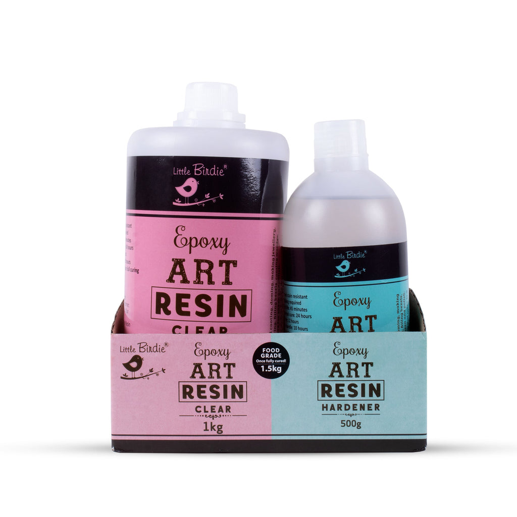 1.5 Kg - Epoxy Art Resin And Hardener Transparent Bottle