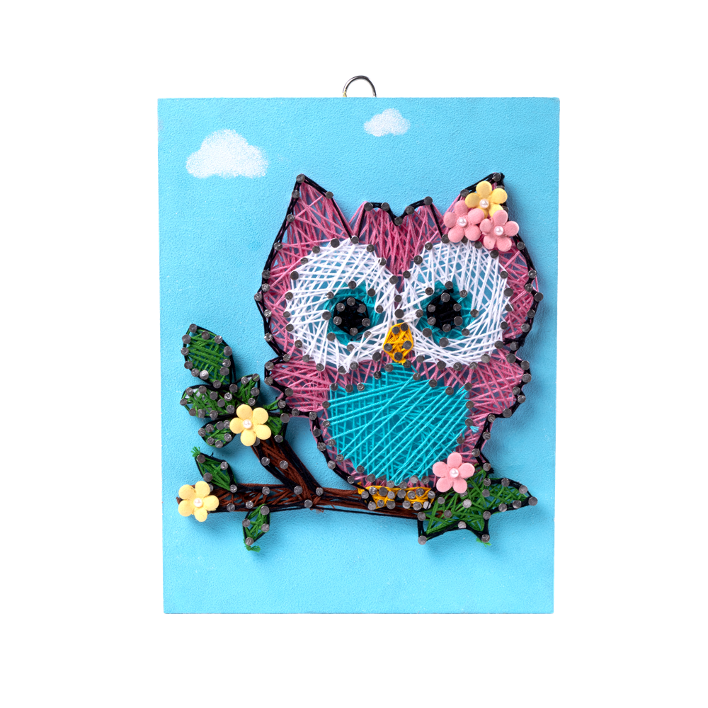 DIY String Art Kit - Owl, 1 Box
