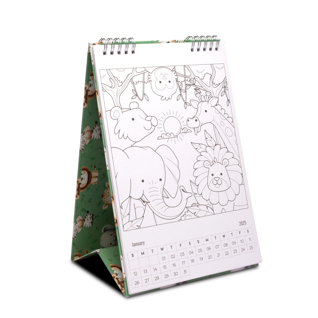 2025 Fun Colouring Calendar For Kids