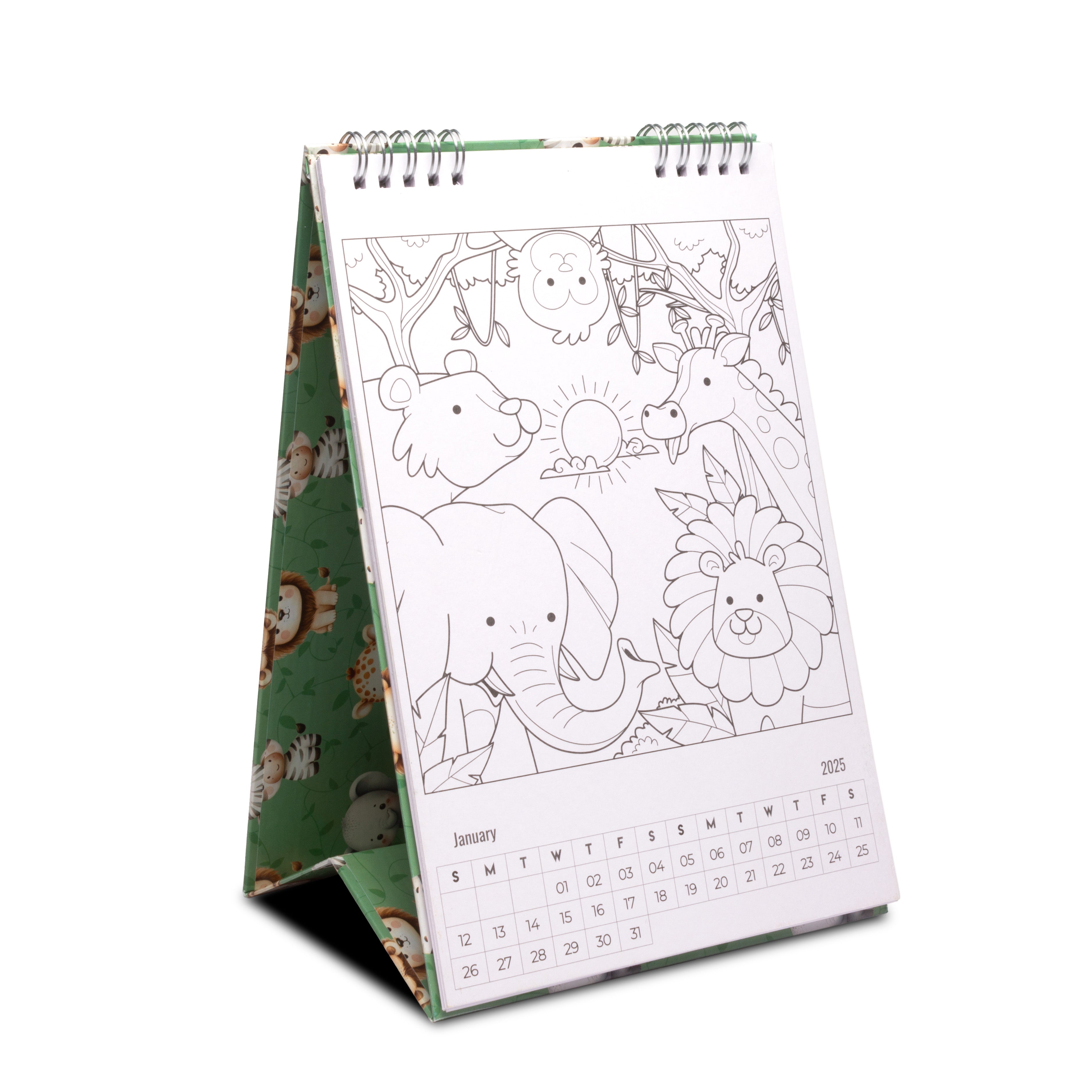2025 Fun Colouring Calendar For Kids
