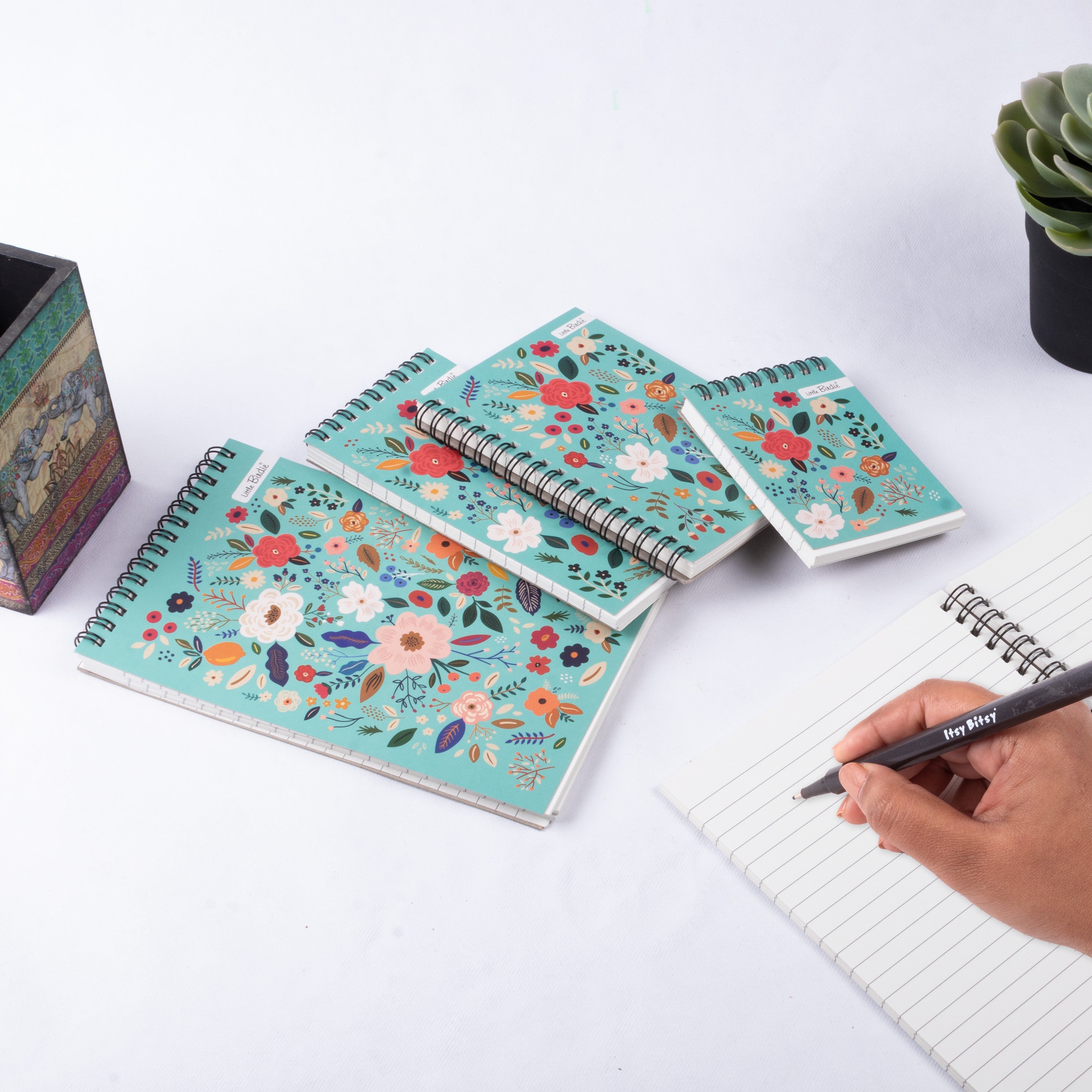 Notebook Wild Blossom Wiro Ruled A5 120pages 90gsm 1Book
