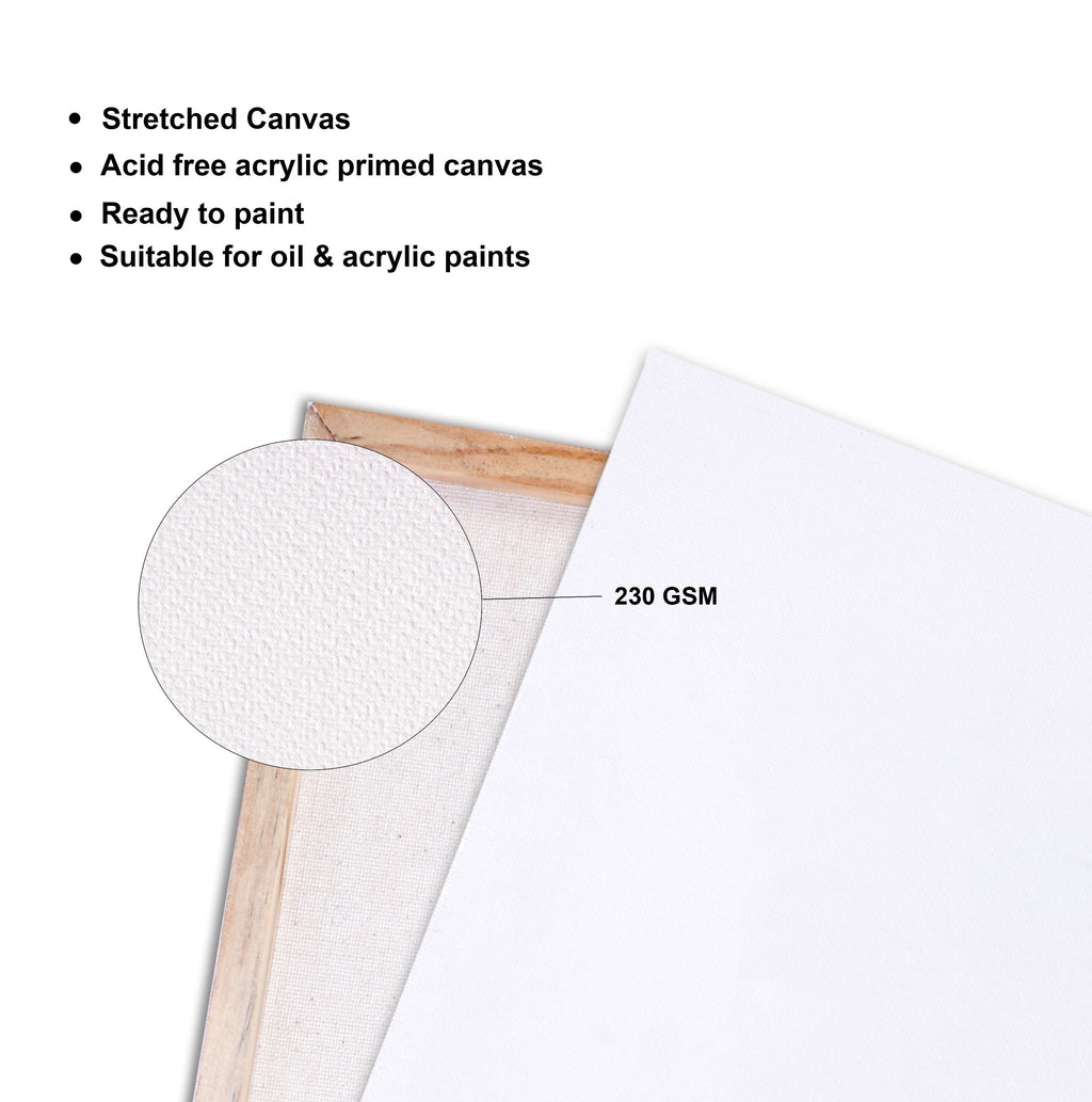 Mini Canvas 10 X 7.5Cm Pack Of 10Pc