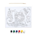 Pre Primed Printed Stretched Canvas With Paints Joy To The World L10 X W8Inch 1pc