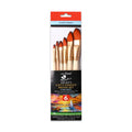 Cat`s Tongue Brush Synthetic Hair Size 2 4 6 8 10 12 Set of 6 pc