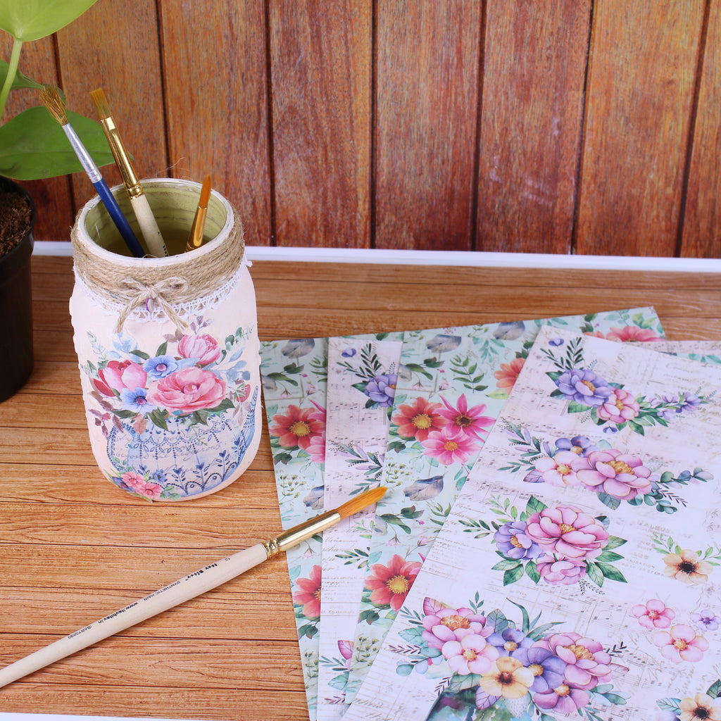 Filament Decoupage Melody Meadow 2Designs 60GSM A4 2Sheets
