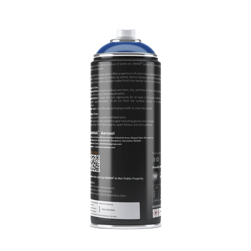 Graffiti Spray Paint Indigo Blue 400ml Bottle
