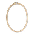 Pine Wooden Embroidery Hoops Oval With Brass Screw 12Inch 1 Pc
