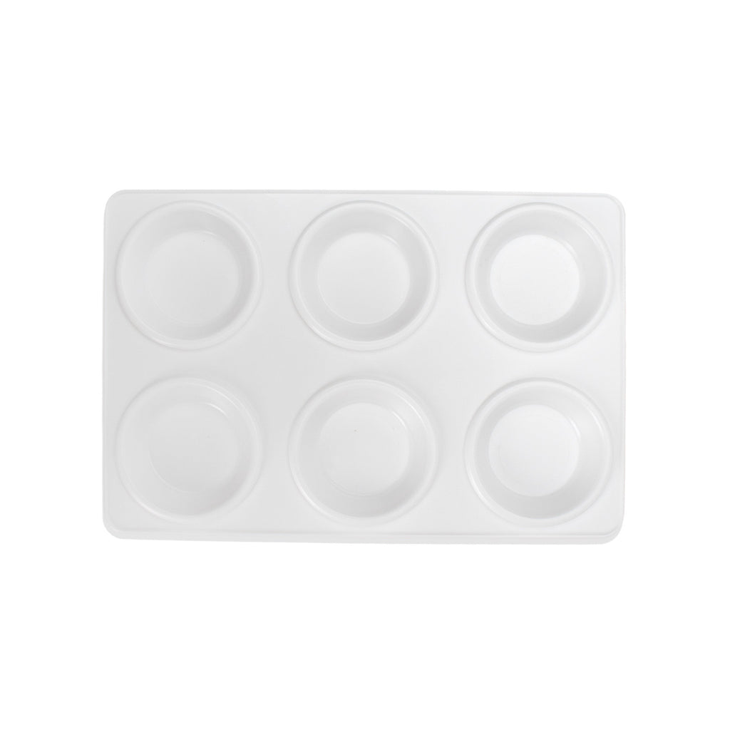 Artists Plastic Palette 9Inch X 5.9Inch 6 Well 1Pc