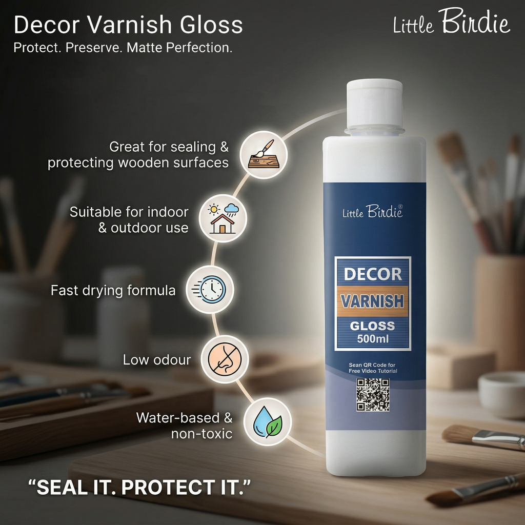 Decor Varnish Gloss 500Ml Bottle