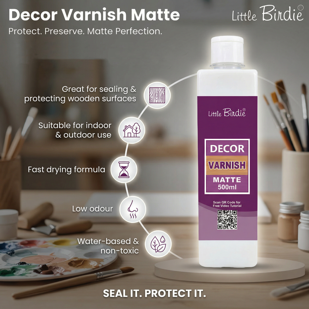Decor Varnish Matte 500Ml Bottle
