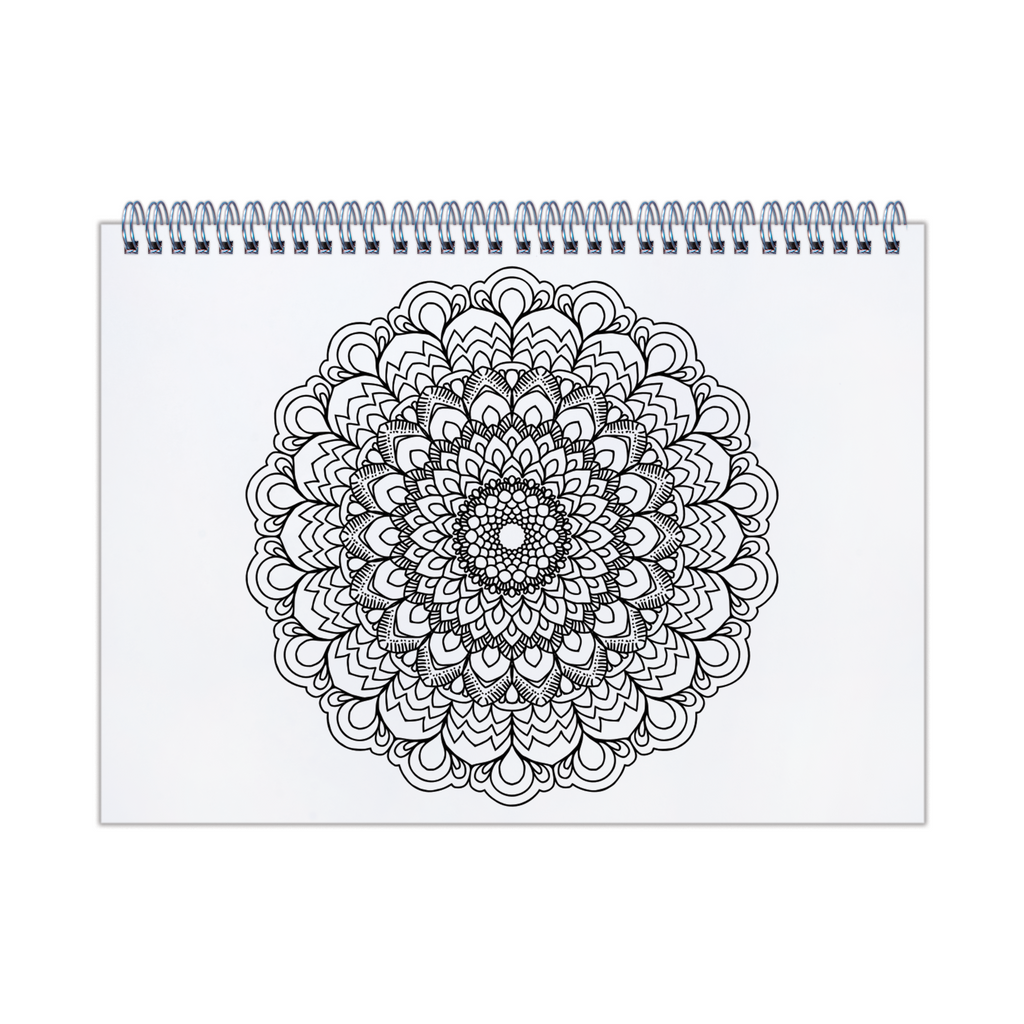 Mystic Mandalas Sketchbook | L11 XW8.2Inch | Wire-O | 150gsm - 50pages - 1 Book