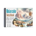 Watercolour Sketchbook with cold Pressed Artist Paper | Wire-O | 11.7 X8Inch - 220gsm - 40pages - 1 Book