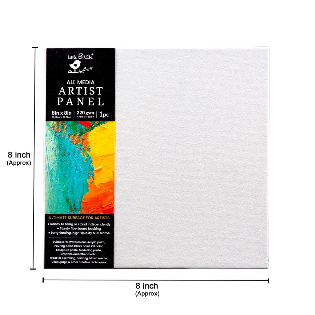 All Media Artist Panel Square 8 X 8inch 1pc