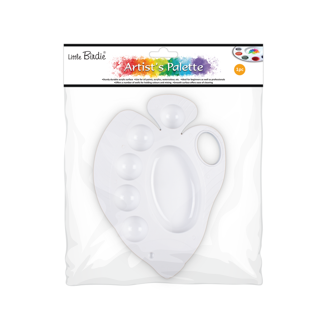Artist Colour Mixing Palette Fish 6 wells Approx 8.5 x 6.25in 1pc