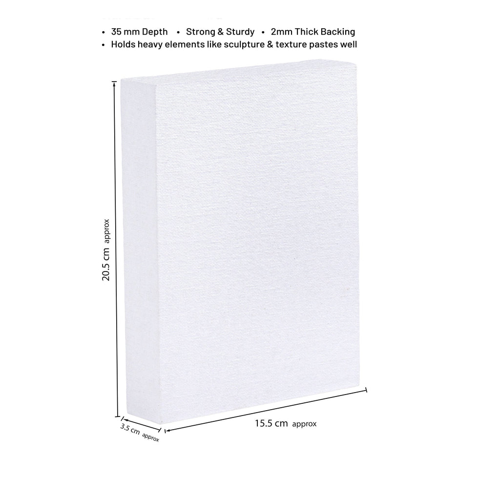 Artists 3D Deep Edge Canvas Panel Rectangle 6 X 8inch 1pc