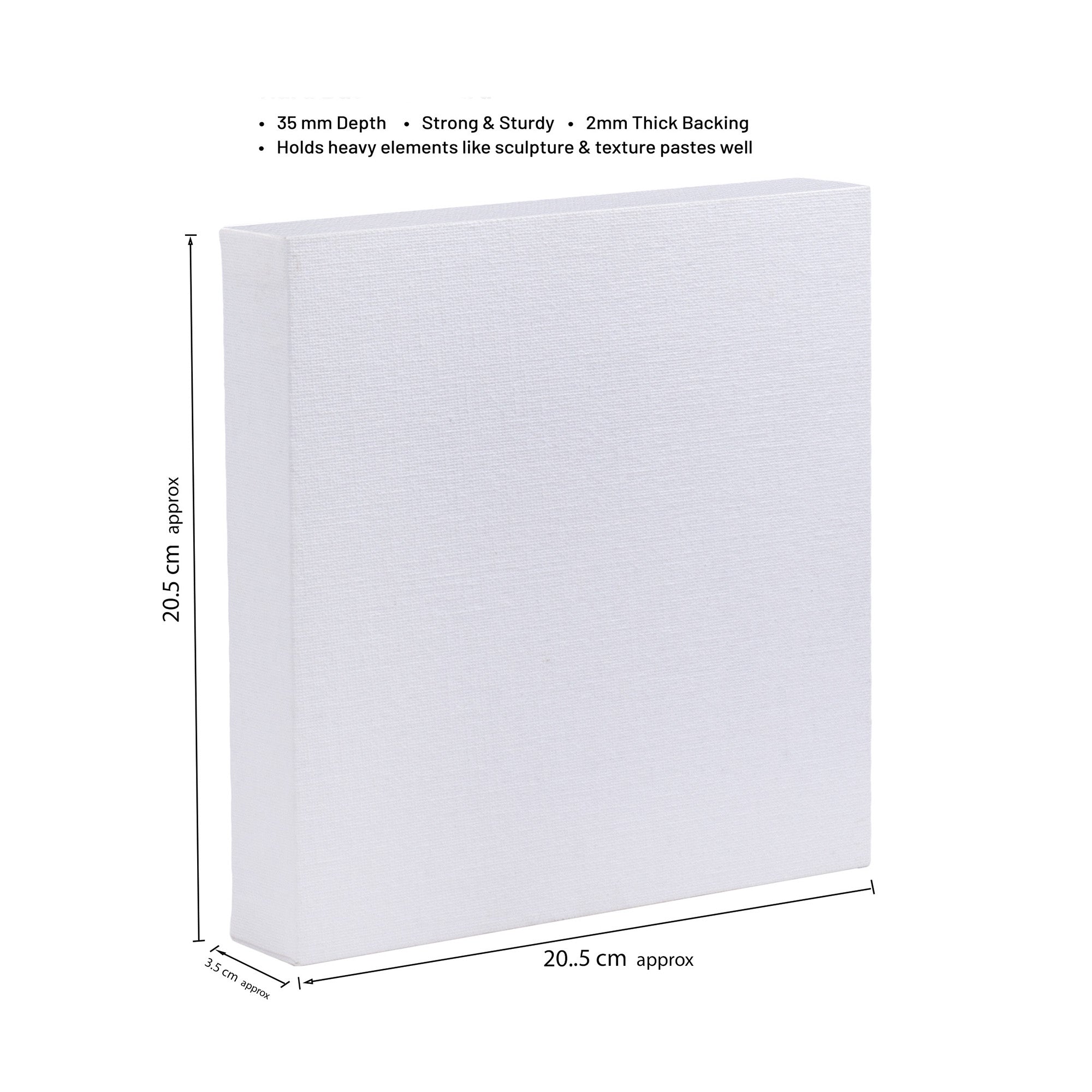 Artists 3D Deep Edge Canvas Panel Square 8 X 8inch 1pc