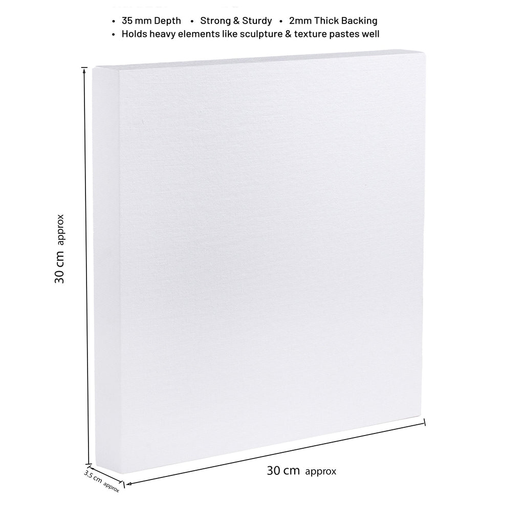 Artists 3D Deep Edge Canvas Panel Square 12 X 12inch 1pc