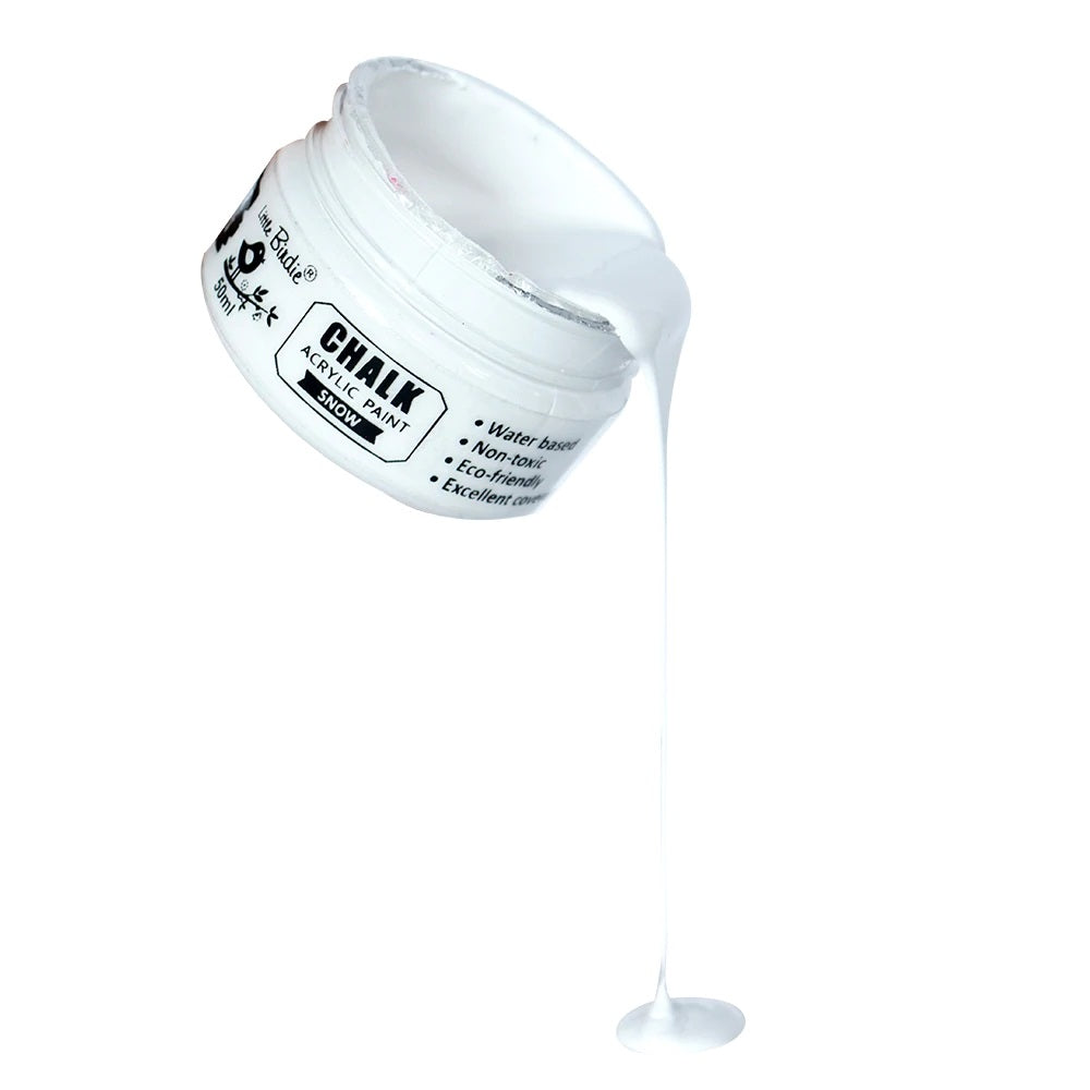 Home Decor Chalk Paint Snow 50ml Bottle