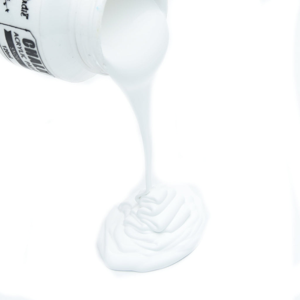Home Decor Chalk Paint Snow 120ml Bottle