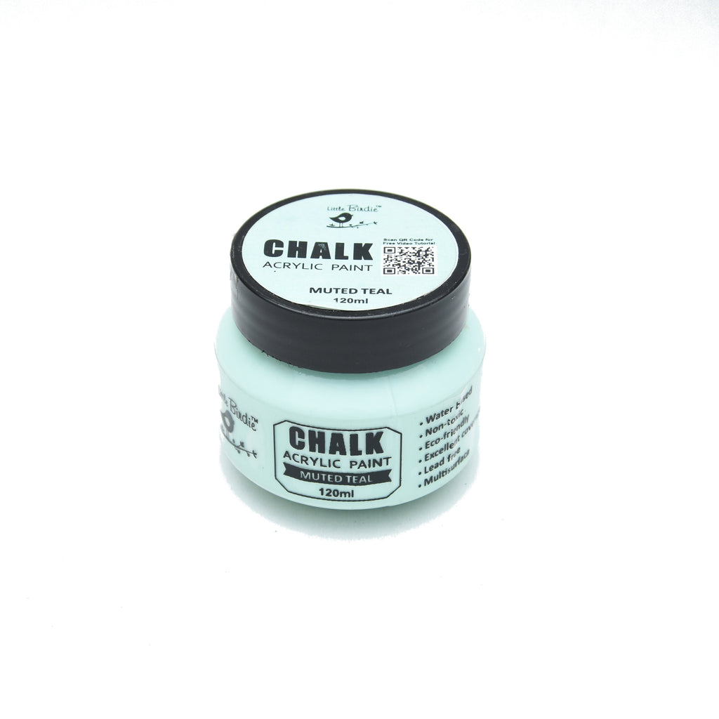 Home Decor Chalk Paint Muted Teal 120ml Bottle