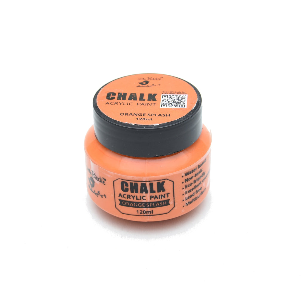 Home Decor Chalk Paint Orange Splash 120ml Bottle