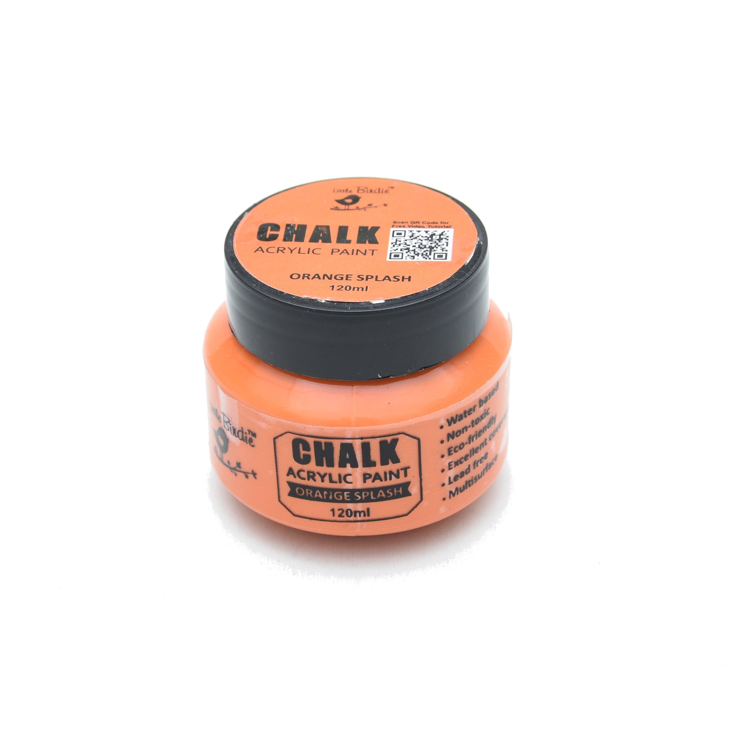 Home Decor Chalk Paint Orange Splash 120ml Bottle