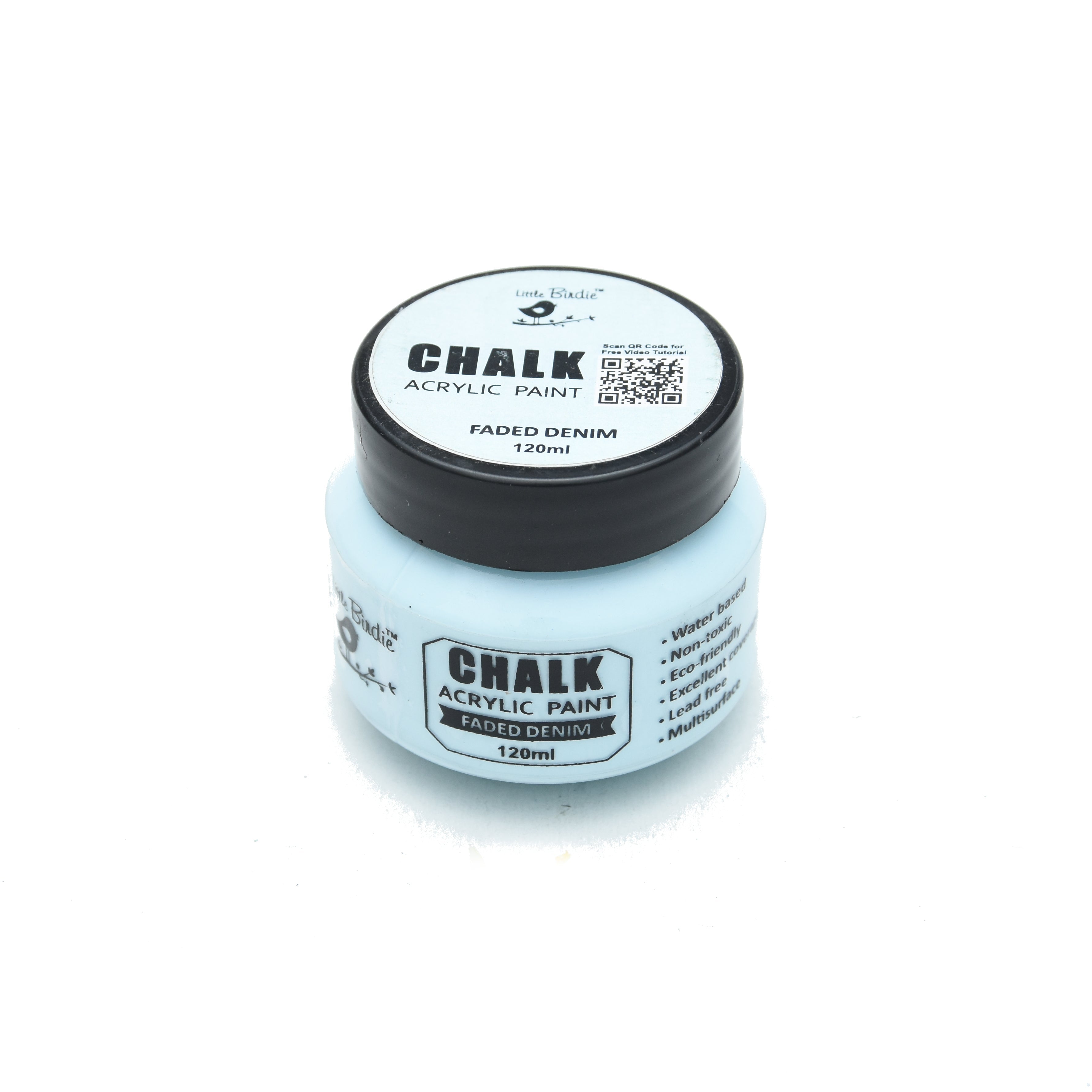 Home Decor Chalk Paint Faded Denim 120ml Bottle