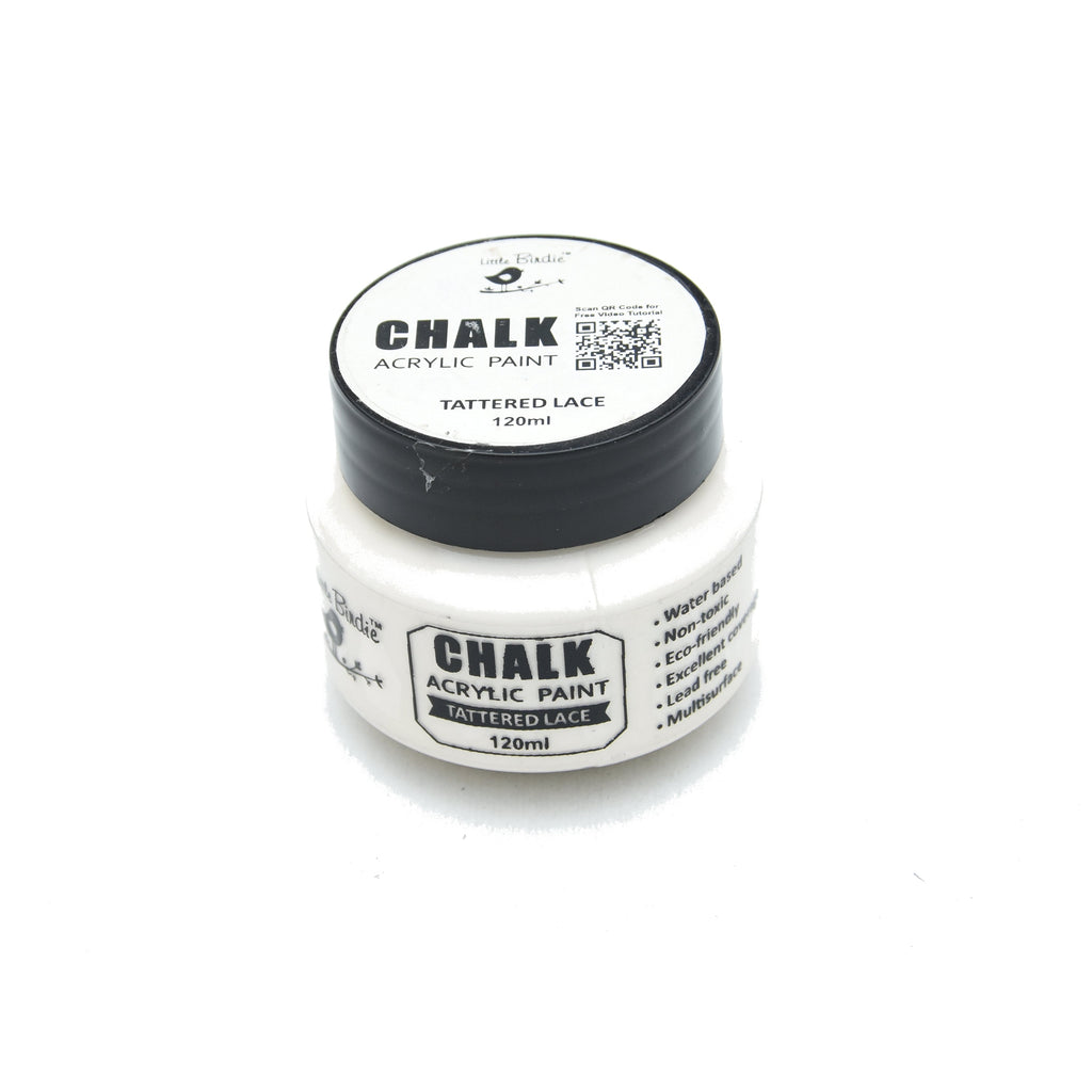 Home Decor Chalk Paint Tattered Lace 120ml Bottle