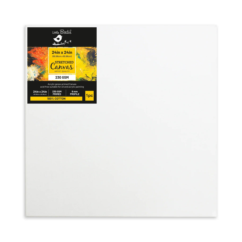 Stretched Canvas Frame 16X30Mm 230Gsm 24 X 24Inch 1Pc (Pack of 3)