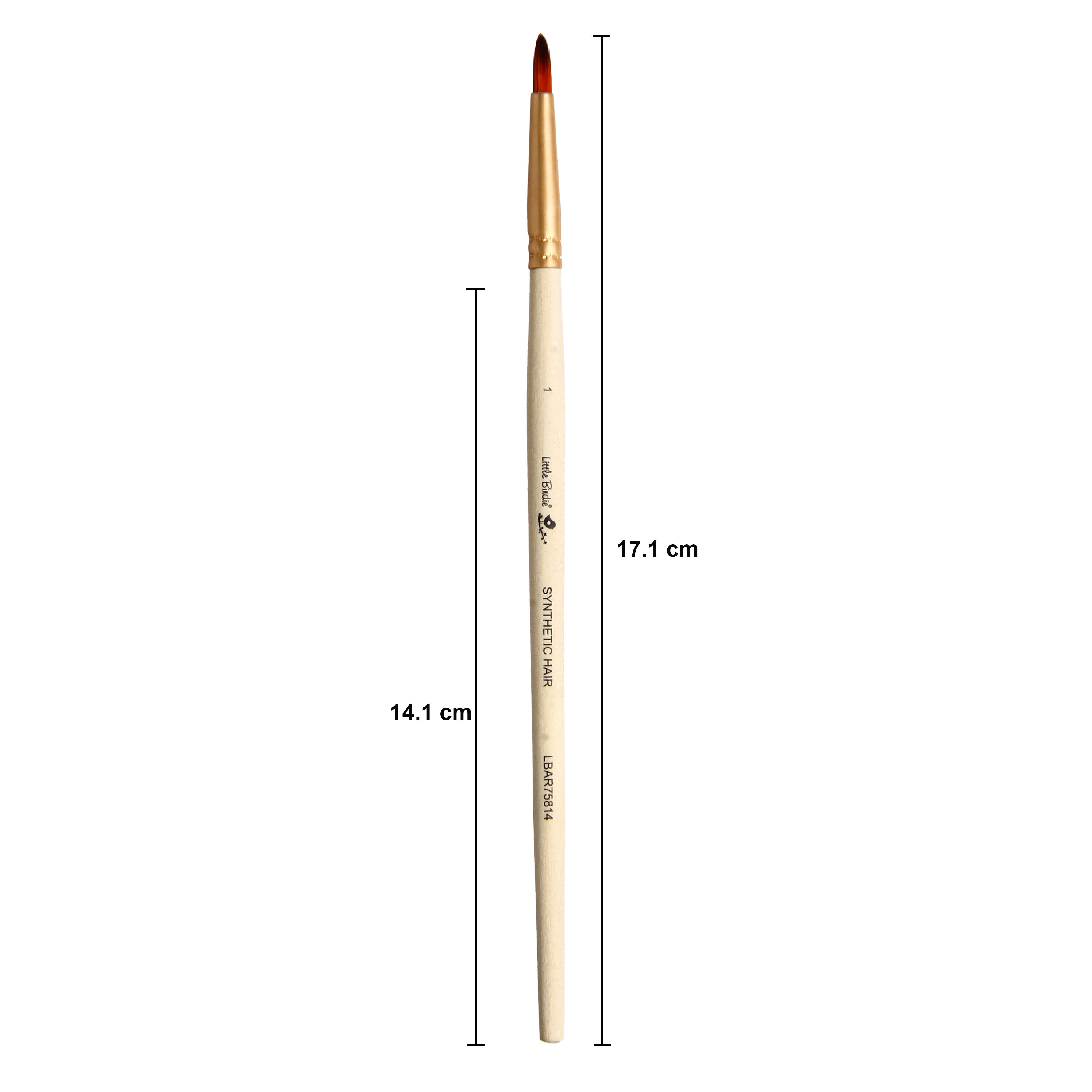 Detailer Brush Synthetic Hair Size 1 Handle Length 150mm