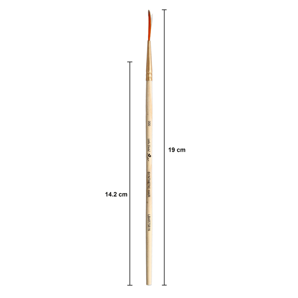 Liner Brush Synthetic Hair Size 000 Handle Length 150mm