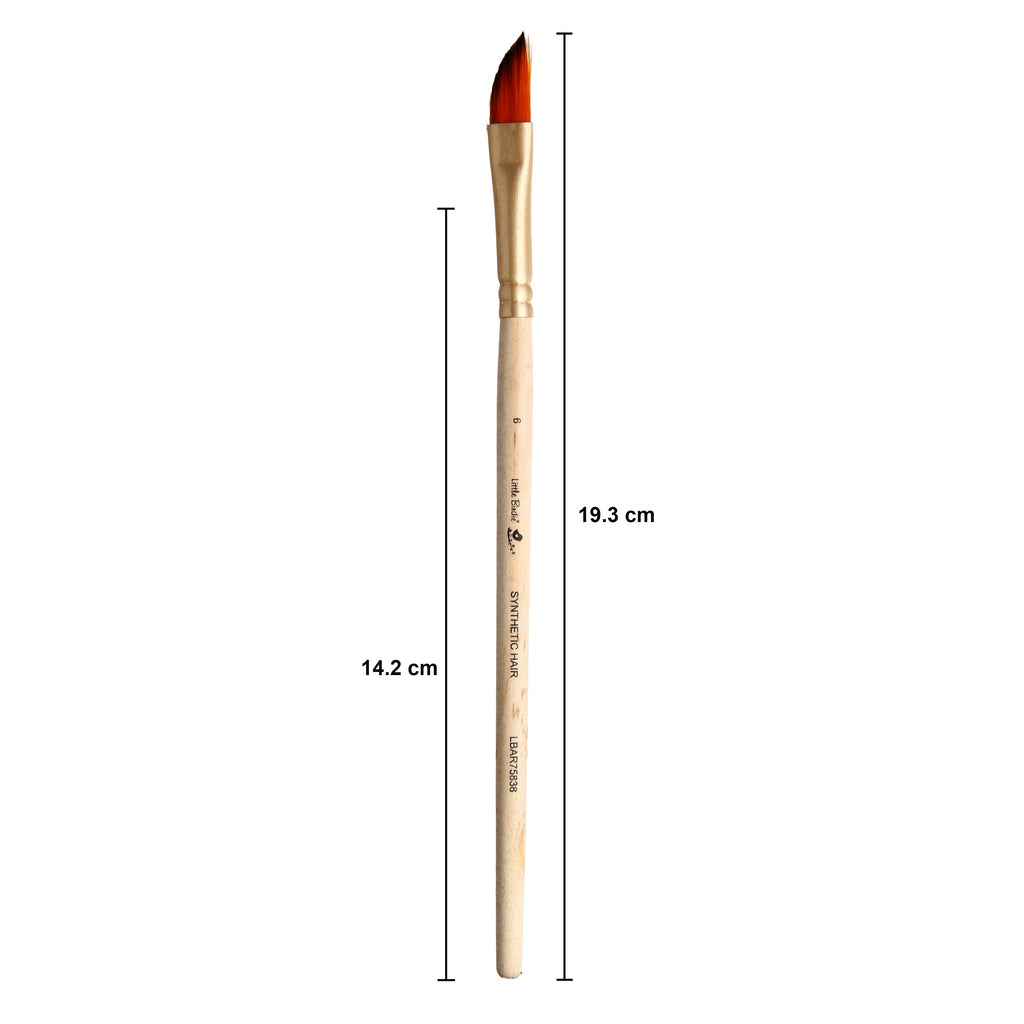 Dagger Brush Synthetic Hair Size 6 Handle Length 150mm