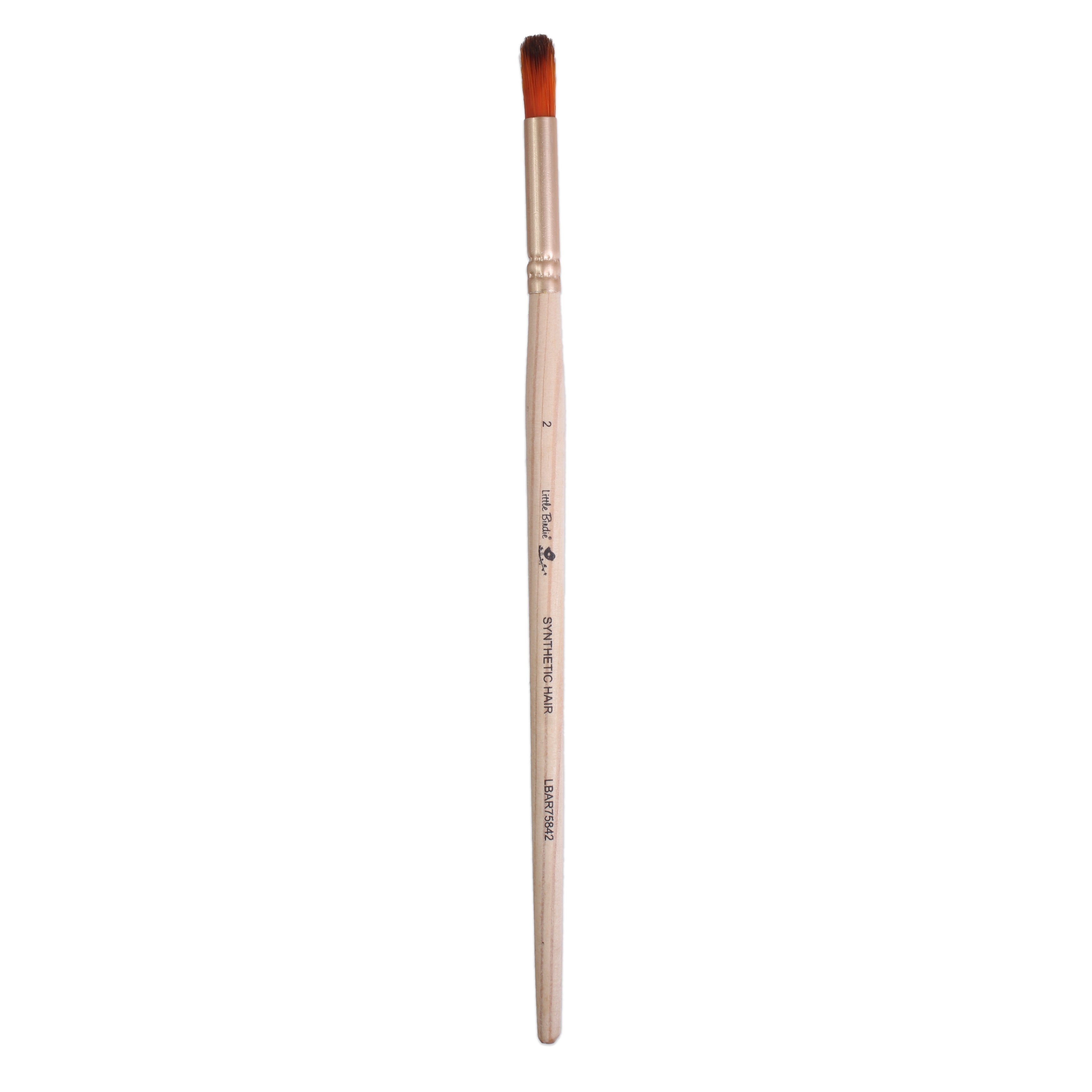 Deer Foot Brush Synthetic Hair Size 2 Handle Length 150mm