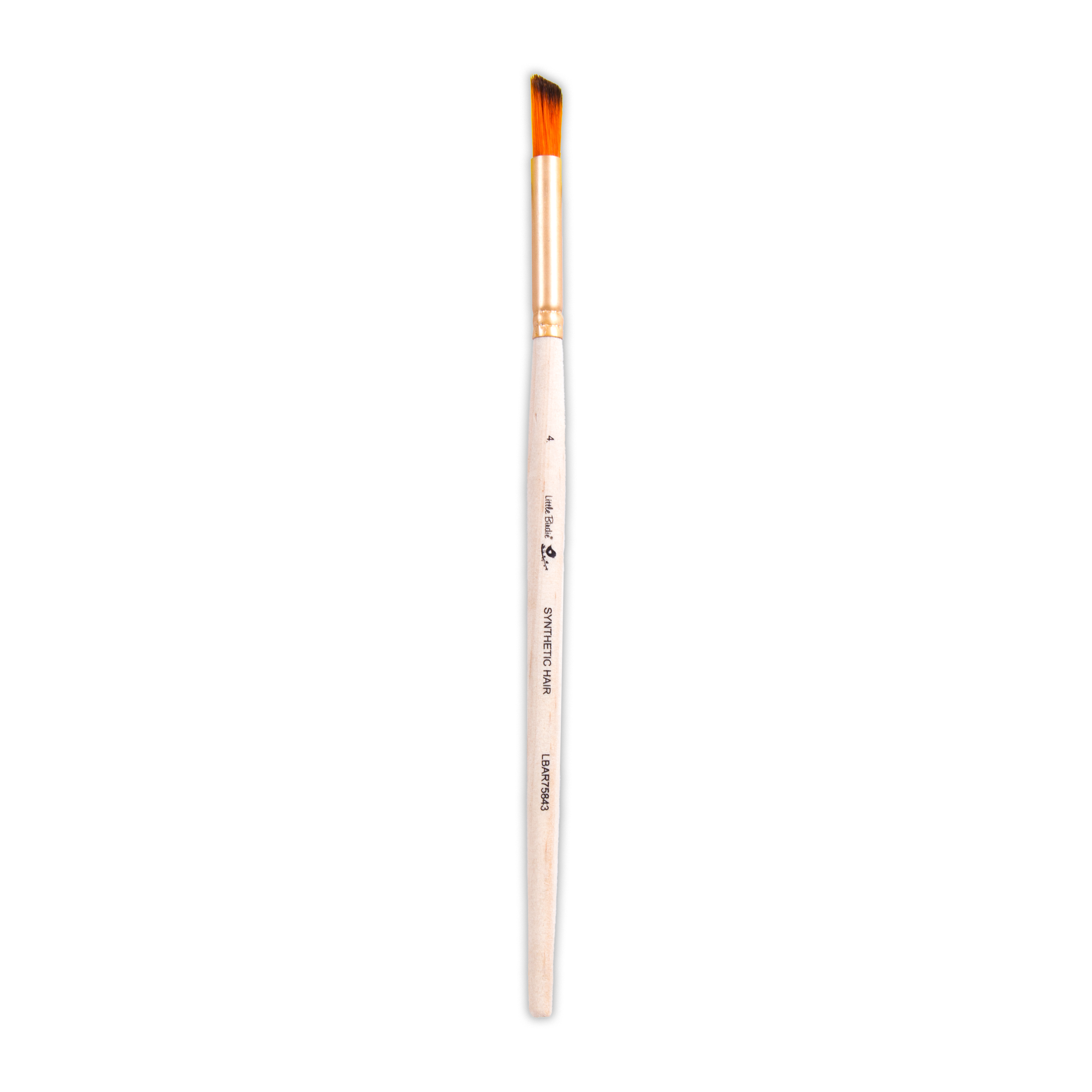 Deer Foot Brush Synthetic Hair Size 4 Handle Length 150mm 1pc