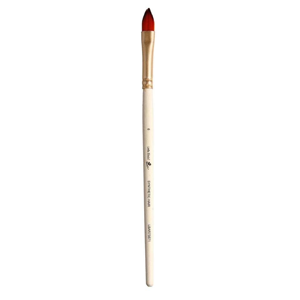 Cat`S Tongue Brush Synthetic Hair Size 6 Handle Length 150mm
