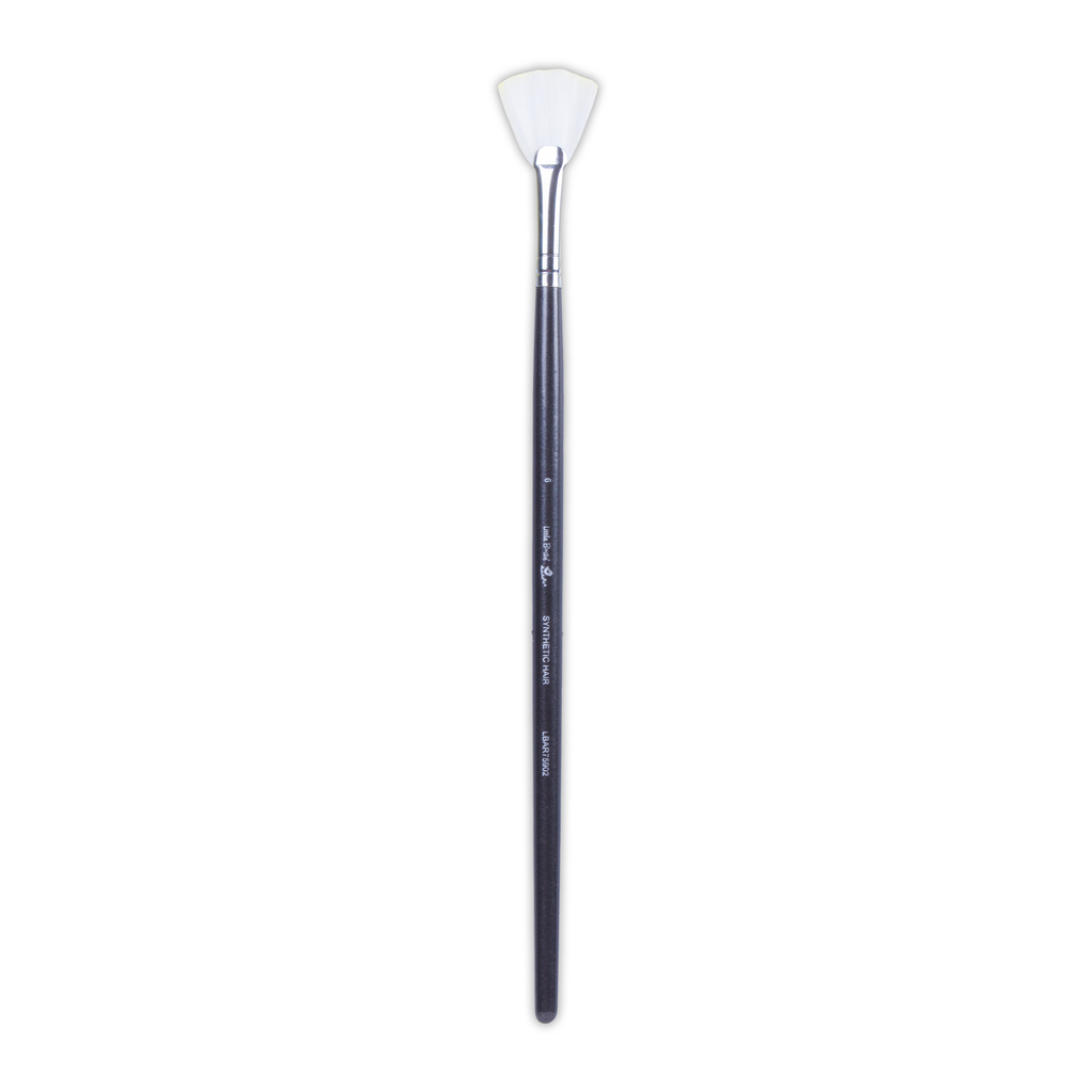 Premium Fan Brush Synthetic Hair Handle Length 200mm Size 6 1 pc