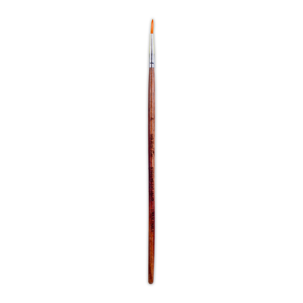 Rosewood Round Brush Synthetic Hair Handle Length 200mm Size 4 1 pc