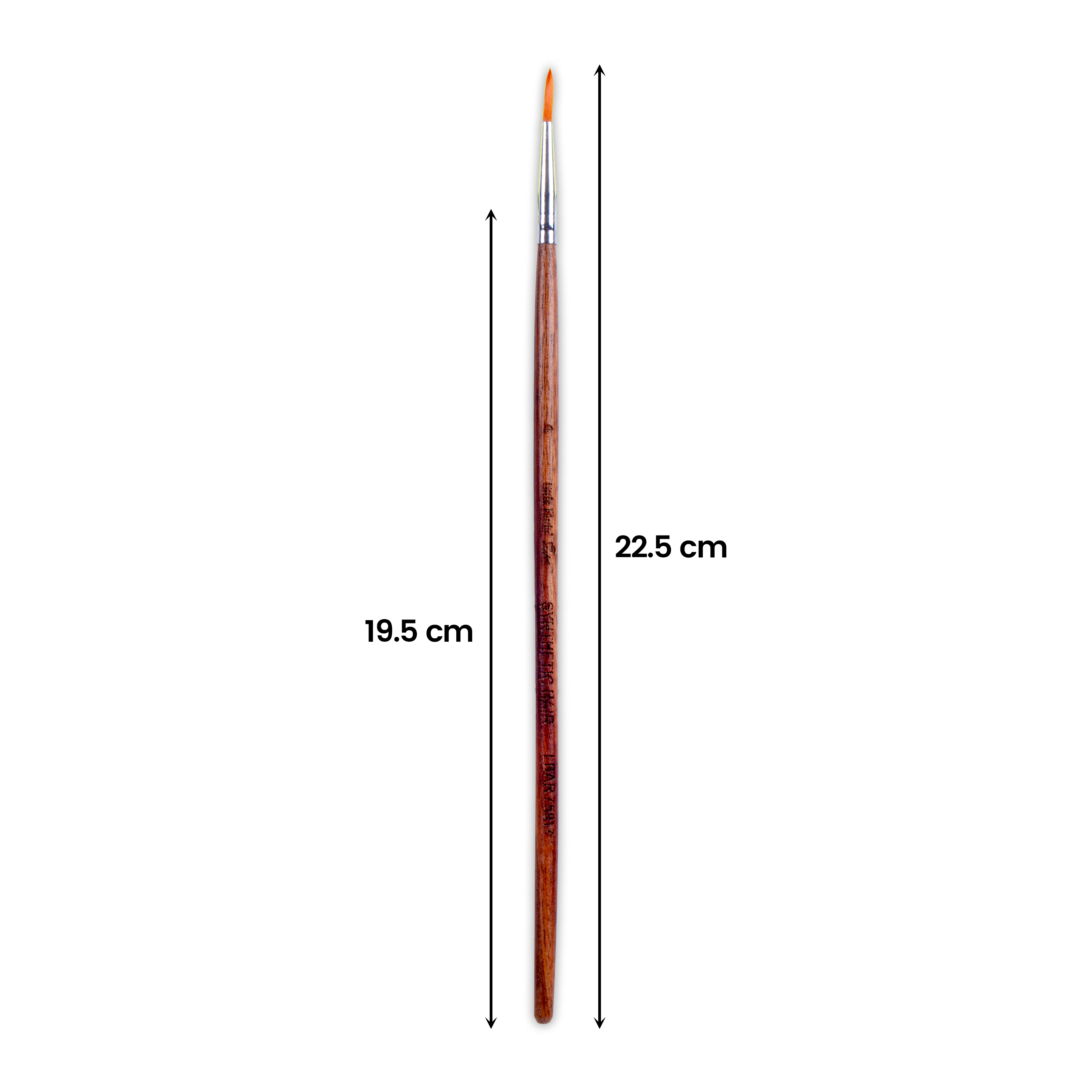 Rosewood Round Brush Synthetic Hair Handle Length 200mm Size 4 1 pc