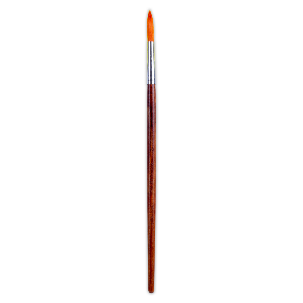Rosewood Round Brush Synthetic Hair Handle Length 200mm Size 12 1 pc