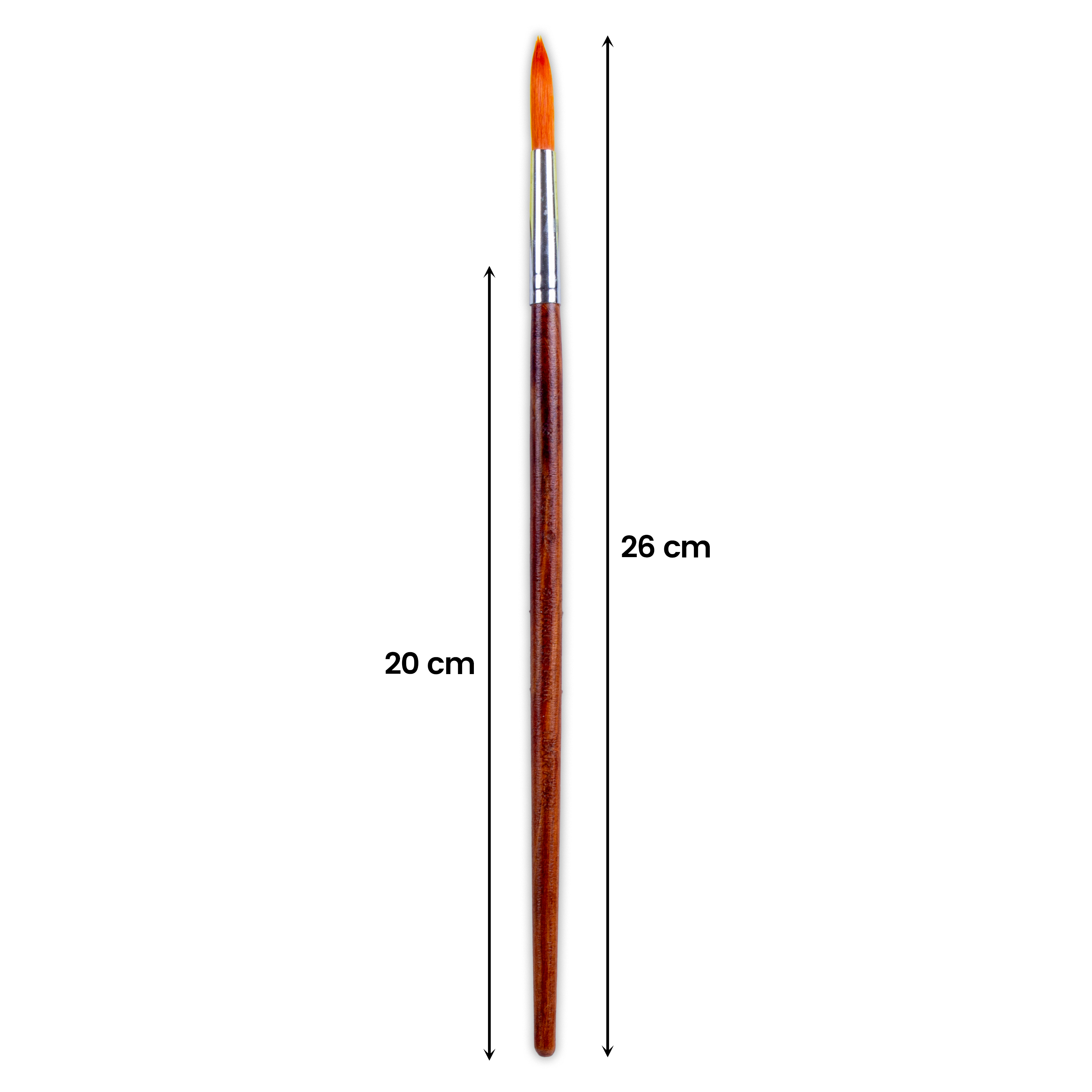 Rosewood Round Brush Synthetic Hair Handle Length 200mm Size 12 1 pc