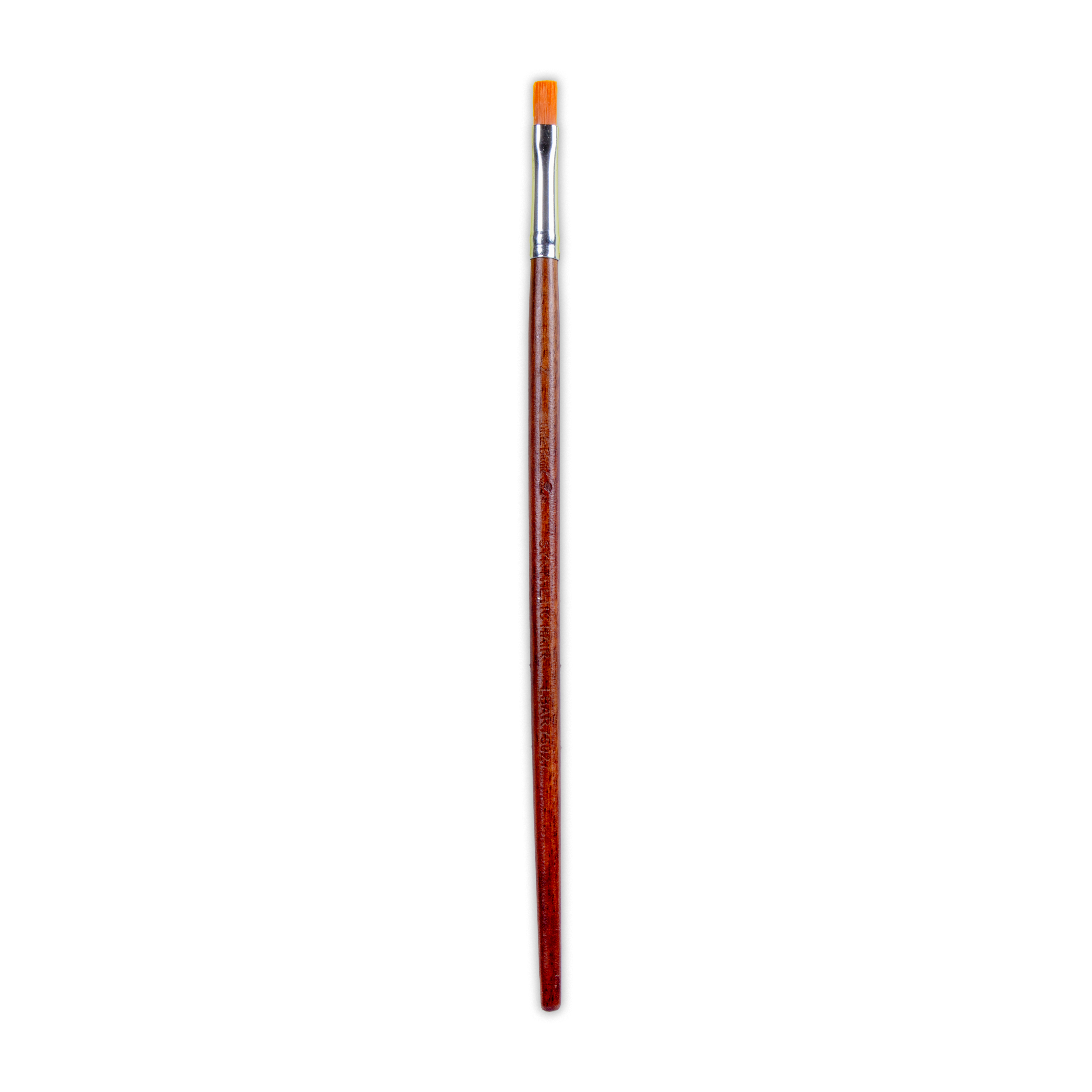 Rosewood Flat Brush Synthetic Hair Handle Length 200mm Size 2 1 pc