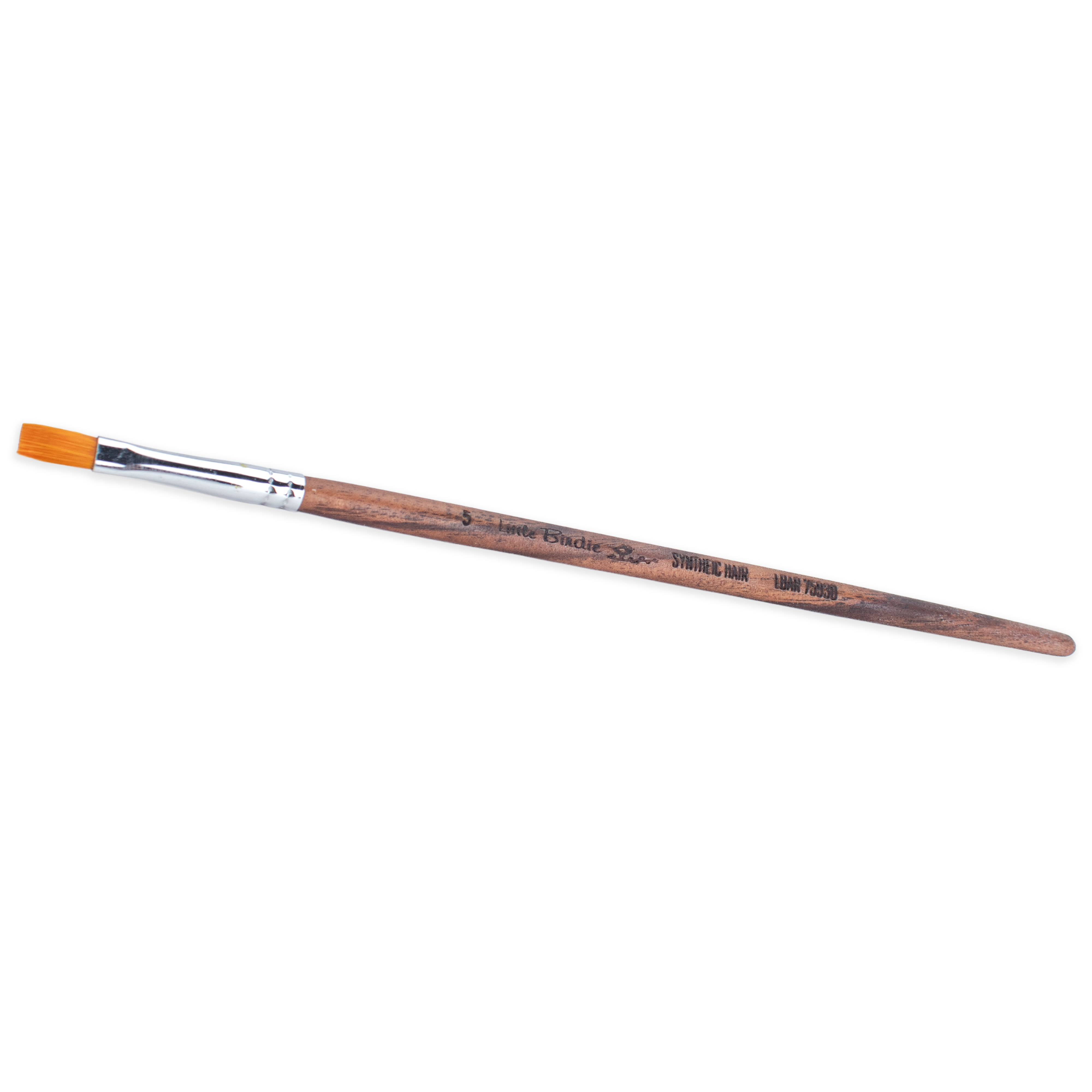 Rosewood Flat Brush Synthetic Hair Handle Length 200mm Size 5 1 pc