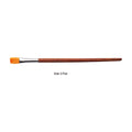 Rosewood Flat Brush Synthetic Hair Handle Length 200mm Size 7 1 pc