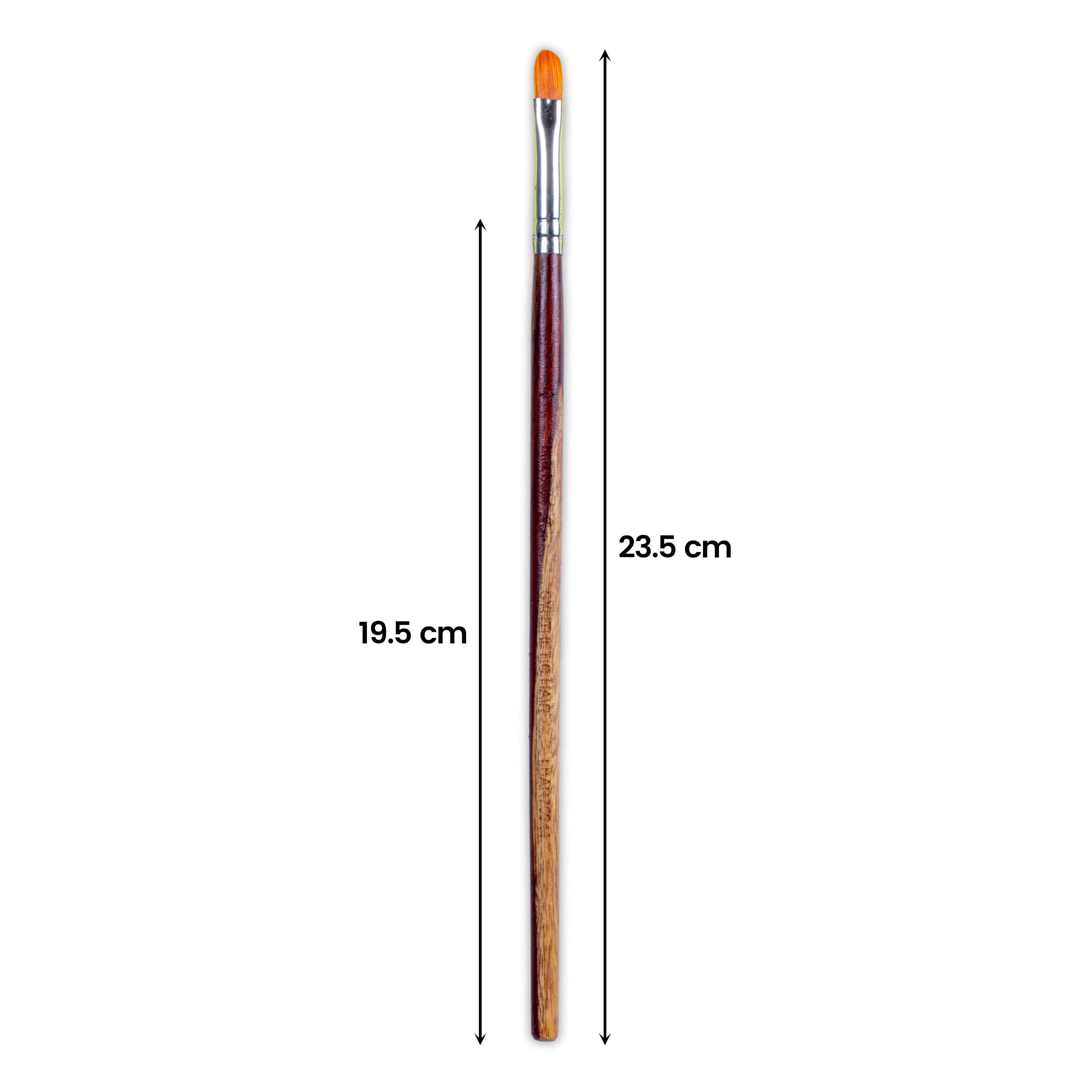 Rosewood Filbert Brush Synthetic Hair Handle Length 200mm Size 4 1 pc
