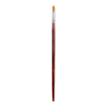 Rosewood Cat`S Tongue Brush Synthetic Hair Handle Length 200mm Size 2 1 pc