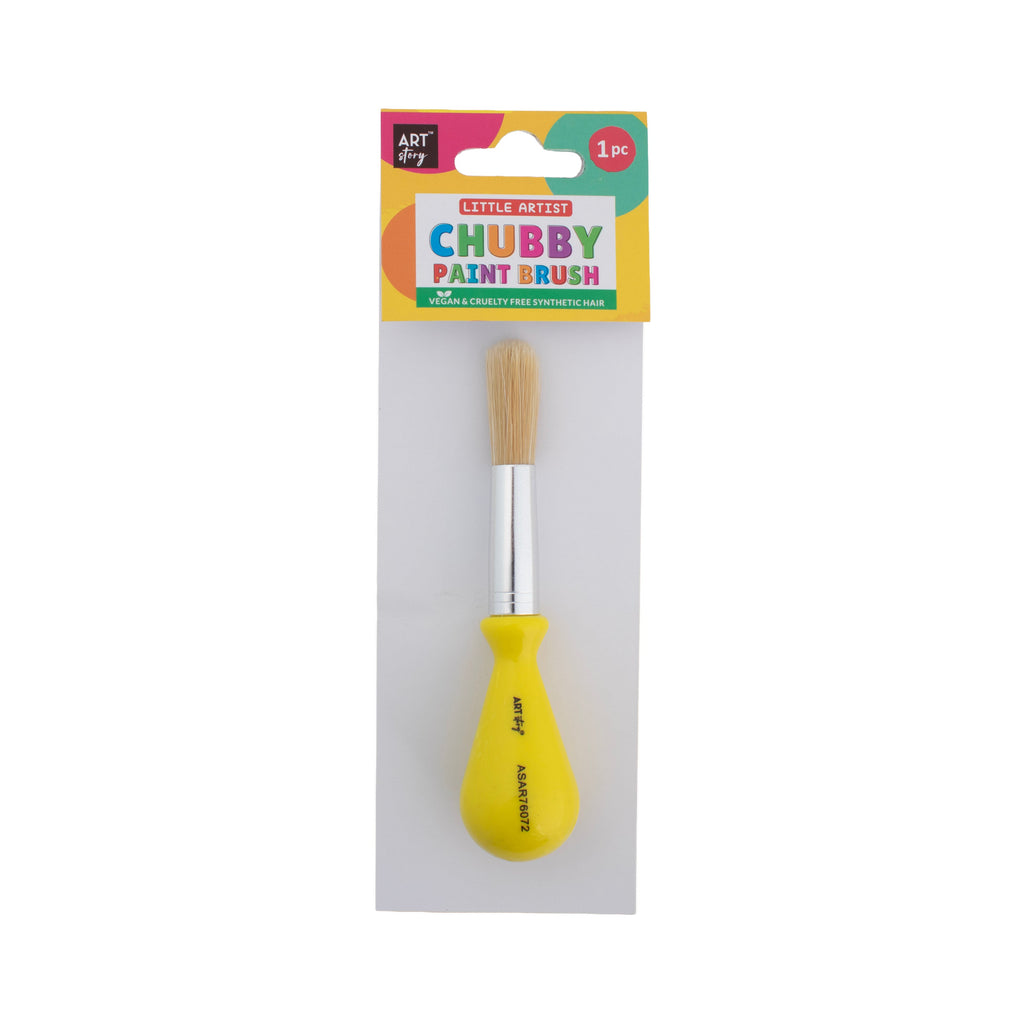 Ball Handle Hobby Brush Synthetic Hair Handle Length 55mm 1pc